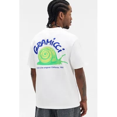 Gramicci White Snail T-Shirt - White M at Urban Outfitters