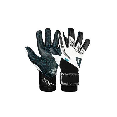 Torwarthandschuhe REUSCH "Attrakt Freegel Fusion Goaliator", Damen, Gr. 8,5, bunt (silberfarben, weiß), 22% Polyester, 4% Polyurethan, 5% Polyamid, 69% Elastodien, mehrfarbig, sportlich, Handschuhe, mit maximalem Grip