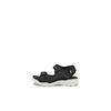 Riemchensandale ECCO "BIOM RAFT", Kinder, Gr. 32, schwarz, Lederimitat, Textil, sportlich, Schuhe, Sommerschuh, Sandalette, Kinderschuh mit Klettriemchen