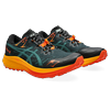 Trailrunningschuh ASICS "Fuji Lite 5", Gr. 45, saxon grün, rainy lake, Textil, sportlich, Schuhe, Trailrunningschuh
