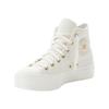 Sneaker CONVERSE "CHUCK TAYLOR ALL STAR LIFT PLATFORM GOLD", Gr. 42, egret, egret, gold, Synthetik, sportlich, Schuhe