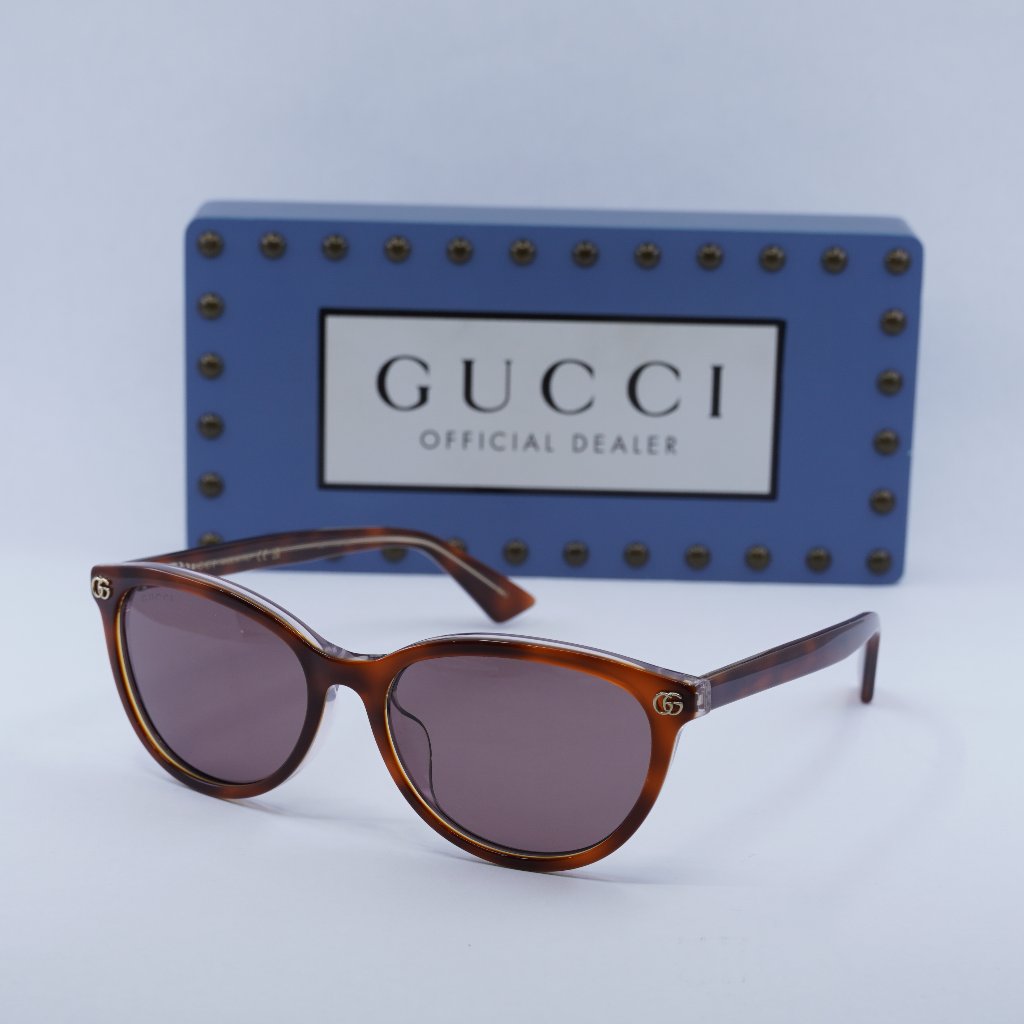 Gucci Accessories | Final Price! Gucci Gg1818sk 004 Sunglasses | Color: Brown/Purple | Size: 56 - 17 - 145