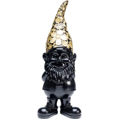 Dekofigur KARE DESIGN "Deko Figur Zwerg Meditation", gold (goldfarben), B:18cm H:61cm T:22cm, Polyresin, Dekofiguren Image