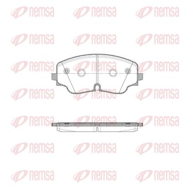 REMSA Bremsbelagsatz, Scheibenbremse vorne rechts links für VW 5WA698151R 1984.00 Image