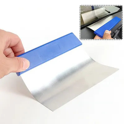 ALIWRAP Curved Steel Scraper High Temperature Shaping Ultra-thin Steel Sheet Window Solar Film Tint Install Edge Plugging Tool
