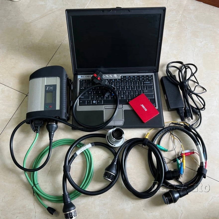 Neueste MB Star SD C4 512GB SSD Software Laptop-Reparatur OBD2-Scanner Diagnose WLAN-Verbindung DoIP-Protokoll für Mercedes PKW und LKW Image