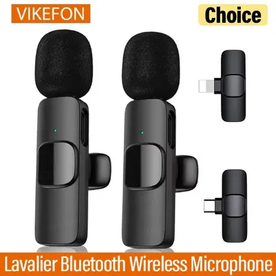 Wireless Lavalier-mikrofon Tragbare Audio Video Aufnahme Mini Mic Für iPhone Android Live Broadcast Gaming Empfangen Mit Telefon