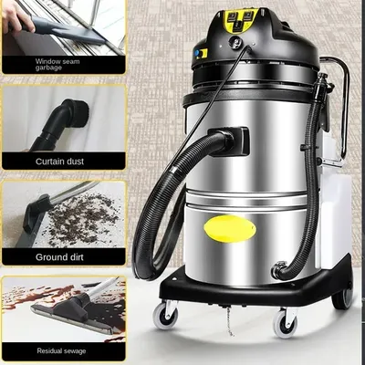 Neue Kommerziellen Staubsauger 60L/30L Haushalts Reiniger 19KPa Nass Trocken Staubsauger Für Teppich Image