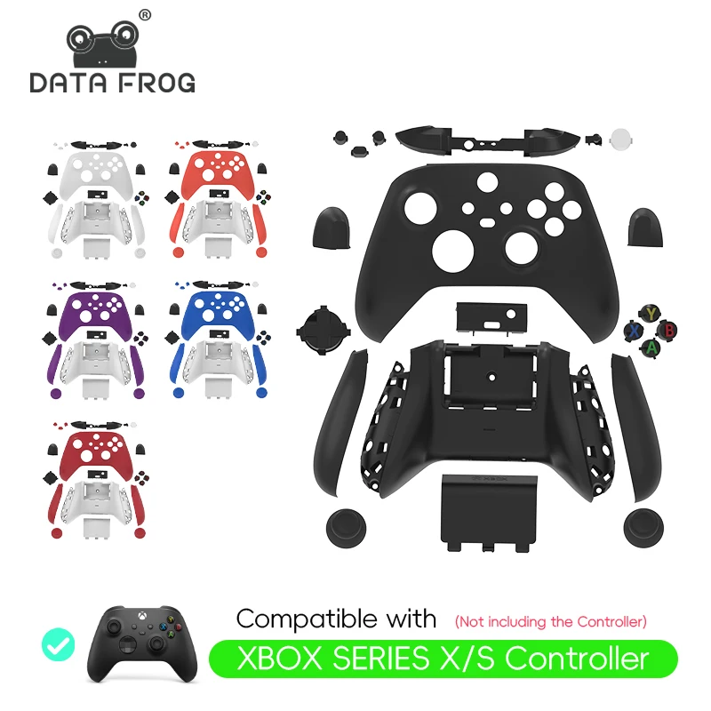 DATA FROG Ersatzgehäuse Shell Case für Xbox Series X Controller vorne hinten Komplettset für Xbox Series X Cover Zubehör Image