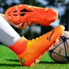 Original Professionelle Fußballschuhe Männer Frauen Super Star Fashion Orange männer Fußball Turnschuhe Große Größe 46, AG Futsal Stiefel männer
