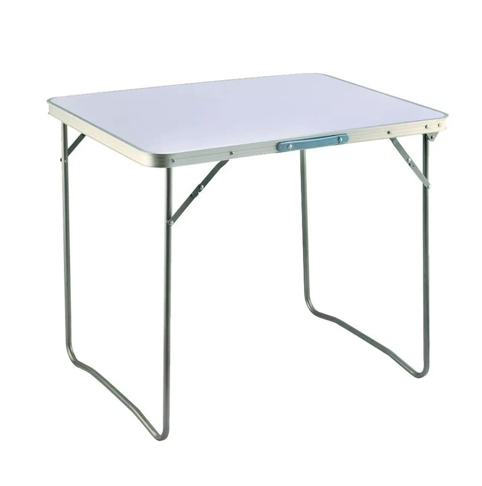 80 x 60 x 69 cm Aluminium-Campingtisch, tragbarer Klapptisch, kleiner Picknicktisch, Laptop-Schreibtisch, TV-Essbett, Heimbüro, Weiß