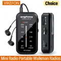 Mini Radio Walkman portatile Radio AM FM Portatil Musica stereo a mano Playe Batterie AAA con cuffie per passeggiate e escursioni