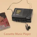Nuova cassetta retrò, lettore musicale Mini registratore a cassetta a nastro Lettore radio portatile AM/FM Walkman Supporto per cuffie da 3,5 mm