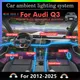 Per Audi Q3 Luci ambientali interne per auto RGB 64 colori LED Smart Remote Control Kit lampada efficiente a risparmio energetico