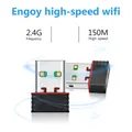Mini Antenna WiFi adattatore WiFi USB 2.0 WiFi Ethernet 150Mbps Dongle WiFi 802.11 N/g/ B Enchufe WiFi USB Lan Comfas