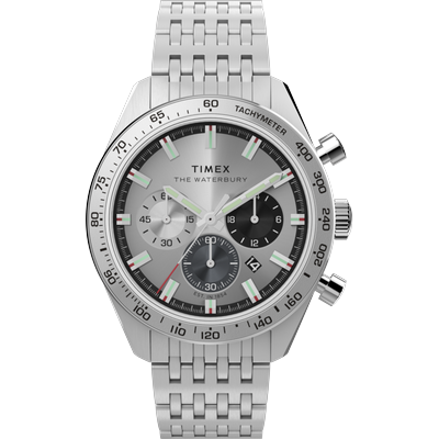 Timex Waterbury Traditionelle Herren-Silberuhr TW2Y18700 Image