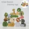 Baby Wooden Toy Animal Stacking Toys Kids Wooden Balance Stacking Montessori Toy Educational