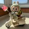 Mini Motorcycle Toys for Labubu Doll Fun Cute Doll Toys Rotating Miniature Simulation Motorcycle Toy