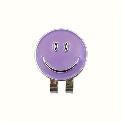 TEMU Cherry Golf Hat Clip With - Detachable, Ball Marker Accessory In White/purple/yellow - Perfect Gift For Golfers Image