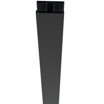 RDI Privacy Rail Post Mid Post - Satin Black - 42 Inch