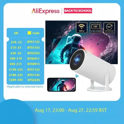 1080P Projector with Speaker Portable Mini Wireless Projetor For Android 11 Dual 200 ANSI Projector Home Movies Cinema Outdoor