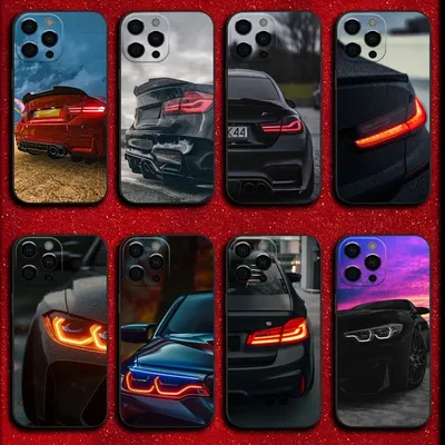 Taillight Car Lights B-BMWES Phone Case For iPhone 16,15,14,13,12,11,Pro,X,XS,Max,XR,Plus,Mini Soft Black Cover
