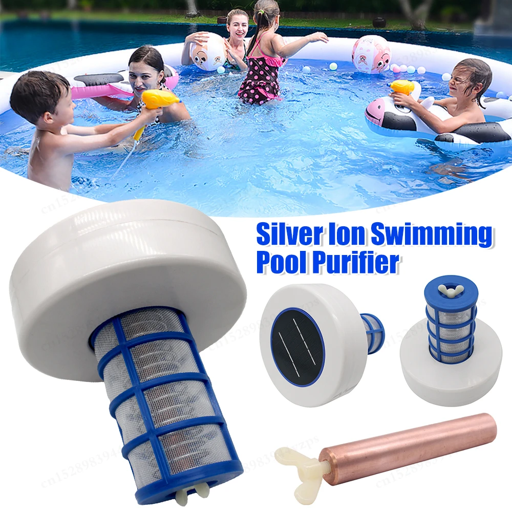 Schwimmbad Ionisator Algen Widerstand Kupfer Silber Ionen Pool Ionisator Solarbetriebener Schwimmbad Wasserreiniger Badewanne Wasser Ionisator Image