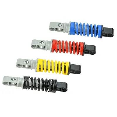 Technische steine stoßdämpfer l mit feder 79717 c01 79717 c02 bausteine 2pcs moc teile für sp3 auto Image