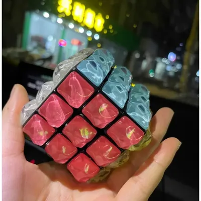 Neuer 3x3 Wave Magic Cube Magnetischer Puzzle Cube Transparentes magnetisches Lernspielzeug für Image