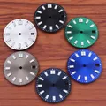 28,5 mm grün leuchtendes Zifferblatt, passend für NH35 NH36 Uhrwerk, Schwarz/Weiß/Braun/Dunkelblau/Blau/Grün, Uhrenzubehör, steriles Zifferblatt