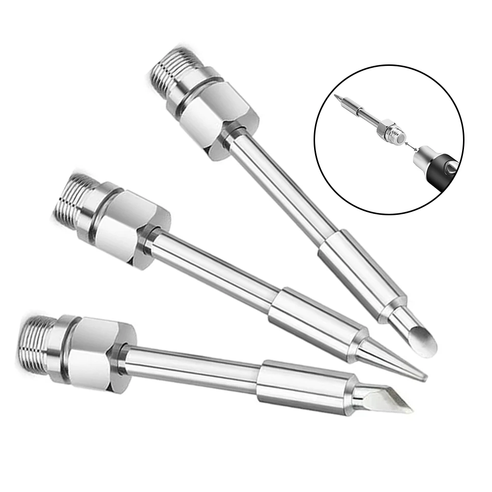 3PCS 510 Interface Lötkolben Kopf Reinem Kupfer Lötkolben Spitze Für 8-10W Batterie Lötkolben löten Liefert Image