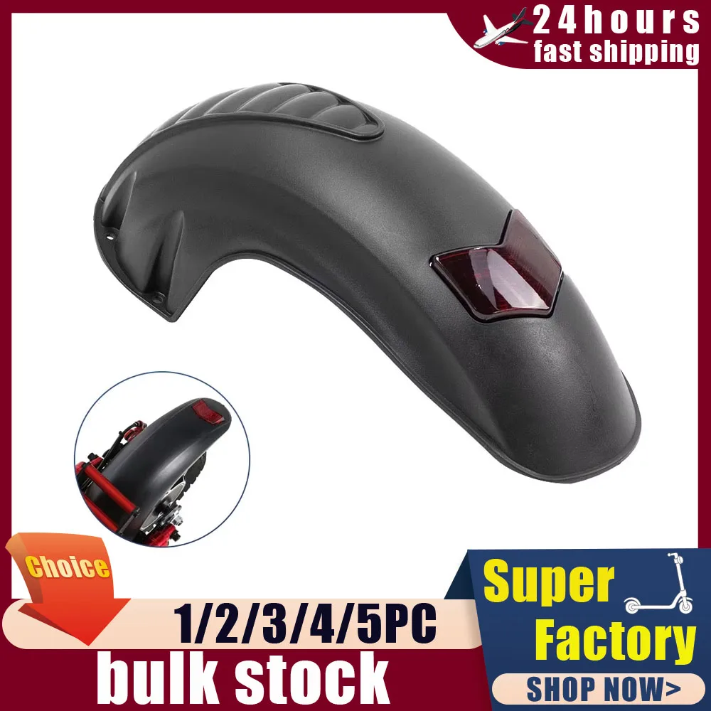 Verbreiterte Kotflügel flügel vorne Kotflügel für kugoo m4 10 Zoll Elektro roller Heck kotflügel mit Rücklicht Warn bremslicht teil Image