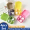4 stücke Make-Up Schwamm Werkzeuge Make-Up Schwamm Pulver Puff Trocken und Nass Kombiniert Schönheit Kosmetik Ball Foundation Puderquaste abgeschrägte Cut