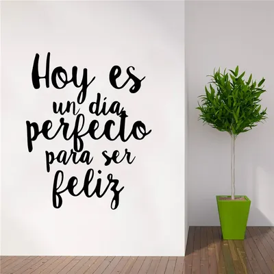 Geschnitzte spanische Phrase Wanda uf kleber Vinyl wasserdicht Wohnkultur Wohnzimmer Kinderzimmer Hintergrund Wand Haus Aufkleber Image