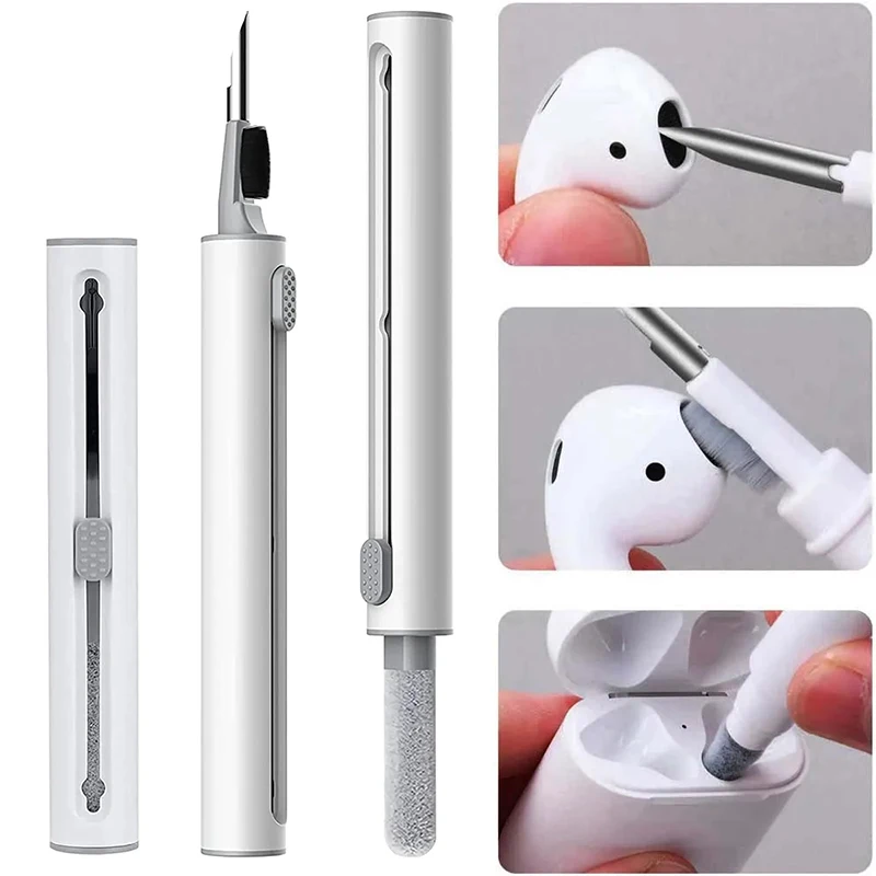 Reinigungsset für Airpods Pro 3 2 1, Bluetooth-Kopfhörer, Reinigung für Xiaomi Airdots 3Pro, Werkzeug, langlebige Ohrhörer-Hülle, sauberer Bürstenstift Image