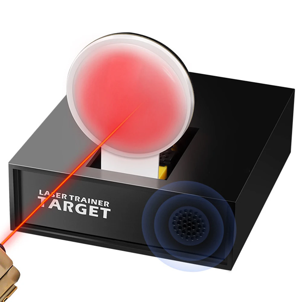 Trockenfeuer-Laserziel, tragbarer Lasertrainer, Trockenfeuer-Trainingssystem mit reaktivem Ton und Licht, Laserkartuschenaufnahme Image