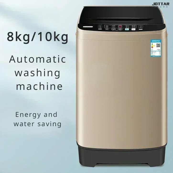 Neue Waschmaschine. Für den Heim- und Mietgebrauch. Automatisch. Klein. Große Kapazität. Waschmaschine aus Edelstahl.