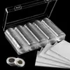 5 Größen 17/20/25/27/30 mm Schutzdichtung Münzhalteretui mit Kunststoff-Aufbewahrungsbox für Münzsammlung 100 Stück 30 mm Münzkapseln