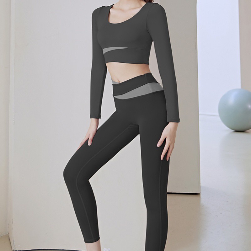 Women's Tracksuit Activewear Set 2 Piece Solid Colored Sweatshirt and Pants Athletic Clothing Set Summer Spring Black Light Green Gym Workout Jogging Running High Waist Soft Breathable Long Sleeve