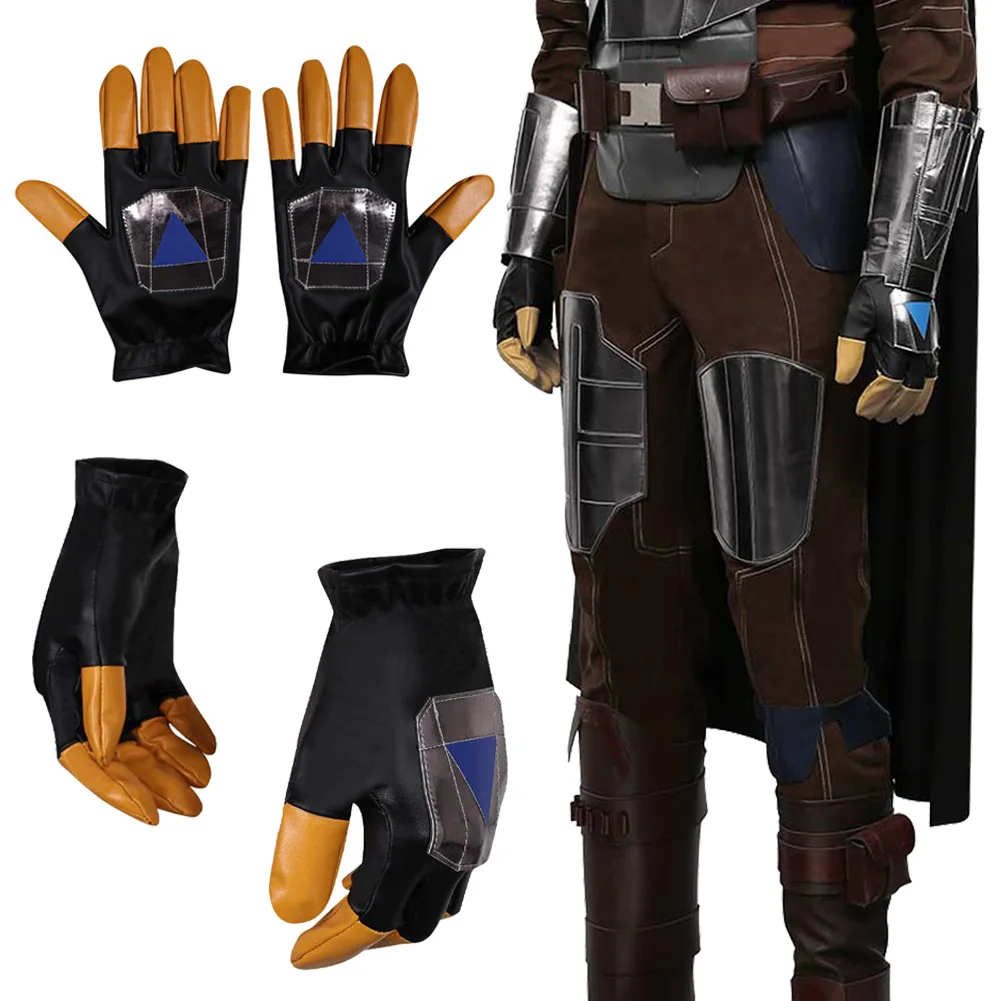Din Djarin gants TV chasseur de primes Cosplay fantaisie accessoires de déguisement adulte hommes Roleplay Fantasia accessoires mâle Halloween décor