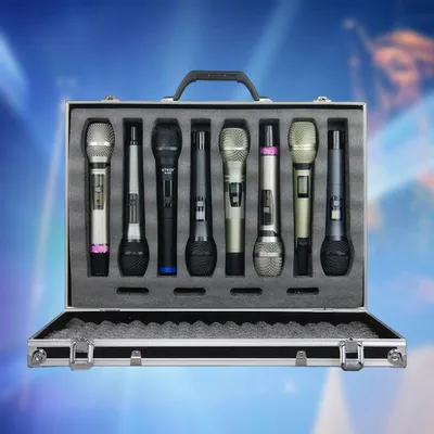 Microphone Case Mic Carrying Case Control Room Stage Shockproof Studio Broadcasting Internet Chat
