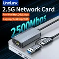 Adattatore Ethernet Unnlink 2.5G 2500Mbps USB 3.0 e scheda di rete da tipo C a Rj45 per PC portatile