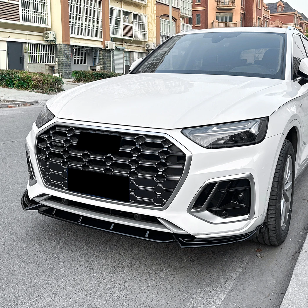 Auto Paraurti Anteriore Lip Splitter Diffusore Lip Body Kit Auto Spoiler Paraurti Accessori Per Audi Q5 FY Sline 2020-2024