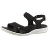 Trekkingsandale ECCO "ECCO CRUISE II", Damen, Gr. 38, schwarz, Leder, sportlich, Schuhe, Outdoorschuh, Sommerschuh, Freizeitsandale, mit Klettverschlüssen
