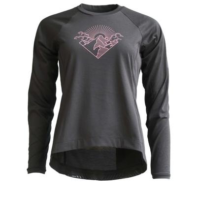 Zimtstern - Women's Pureflowz Shirt L/S - Radtrikot Gr M schwarz/grau Image