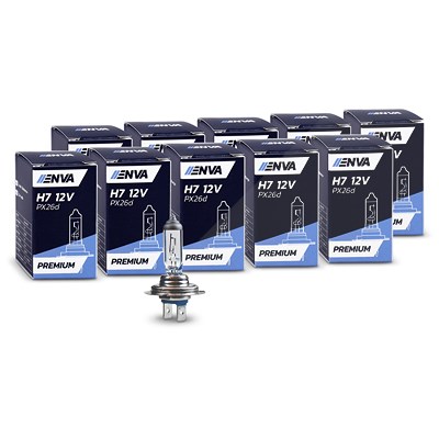 Enva 10x Glühlampe H4 60/55W 12V - PREMIUM --> +30% mehr Licht! [Hersteller-Nr. 40975658]