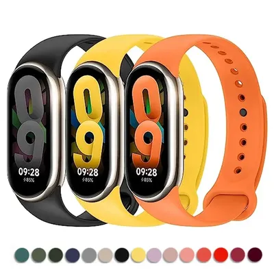 Silikonarmband für Mi Band 8 Xiaomi 9 NFC Armband Sportgürtel Ersatz Smartwatch Armband Armband Xiaomi MiBand 9 8 Riemen Image