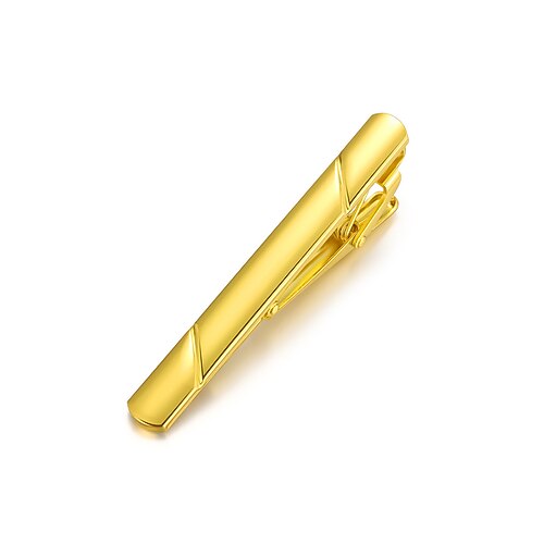 fermacravatta classico in metallo da uomo - 7 colori disponibili, design semplice e lucido, accessori formali per matrimoni aziendali per uomo