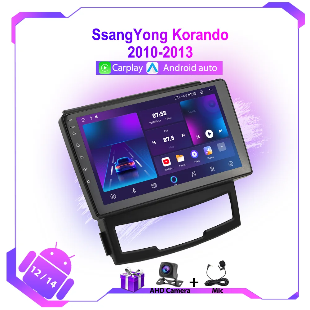 Android Autoradio für Ssangyong Korando 2010-2013 Navigation GPS 4G Wifi Multimedia Player Autoradio BT Carplay Tonbandgerät Image