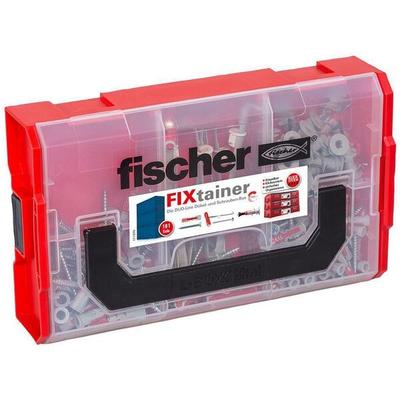 fischer Dübel- und Schrauben-Sortiment »FixTainer - DuoLine + S K2« 181 Stück grau